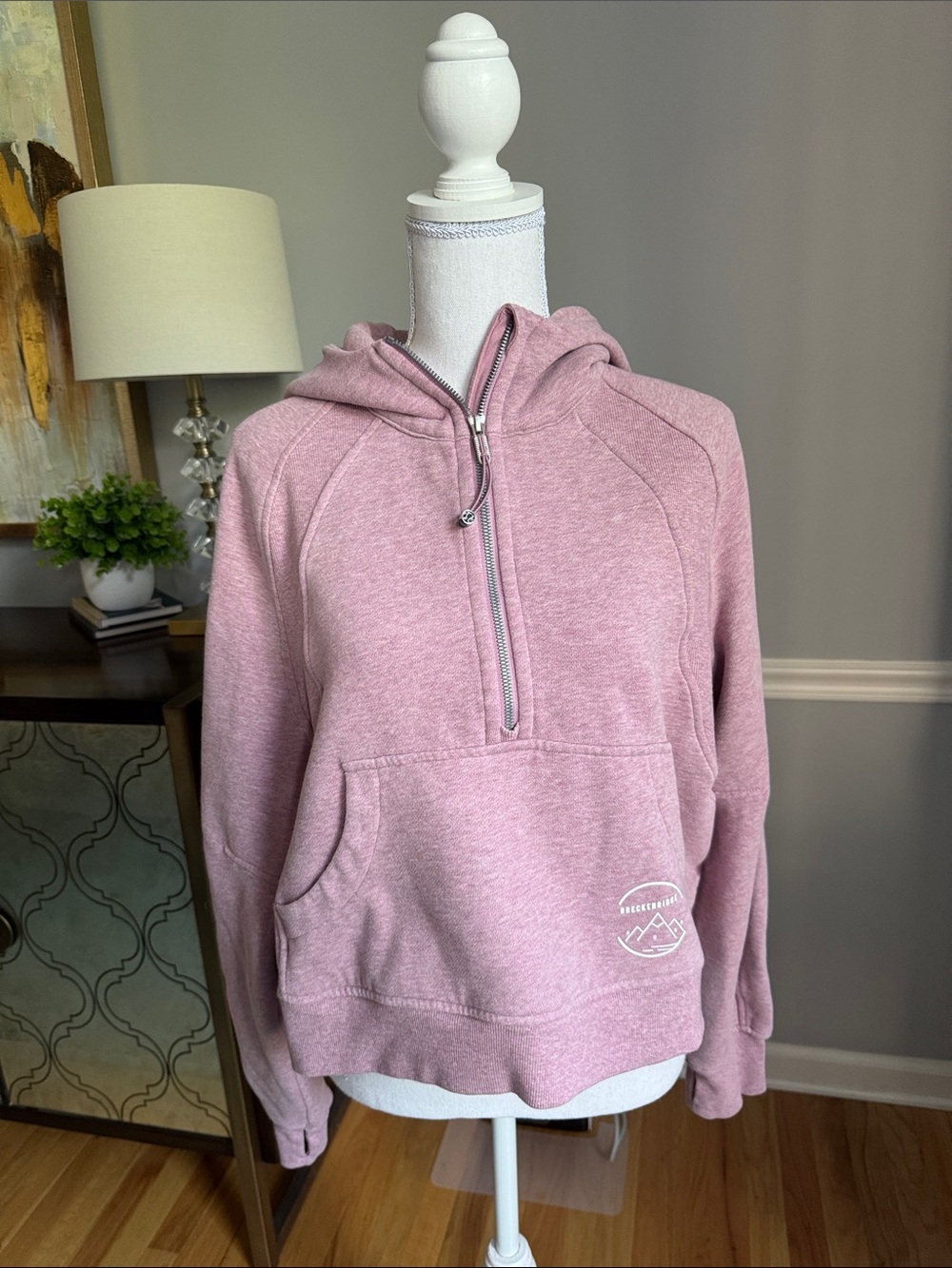 Lululemon Breckenridge Half-Zip Hooded Sweatshirt - Dusty Pink